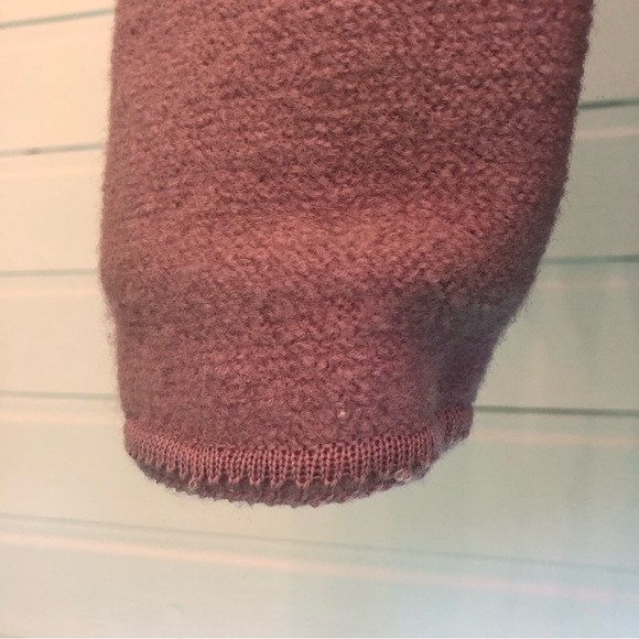 Vintage Lavender 100% Wool Cardigan Sweater Cropped 50s Jacket Silver Buttons - Picture 4 of 16